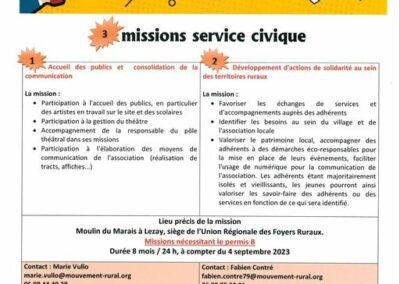 Service civique le retour !